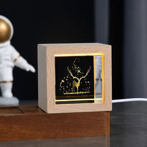 3D Galaxy LED Crystal Light