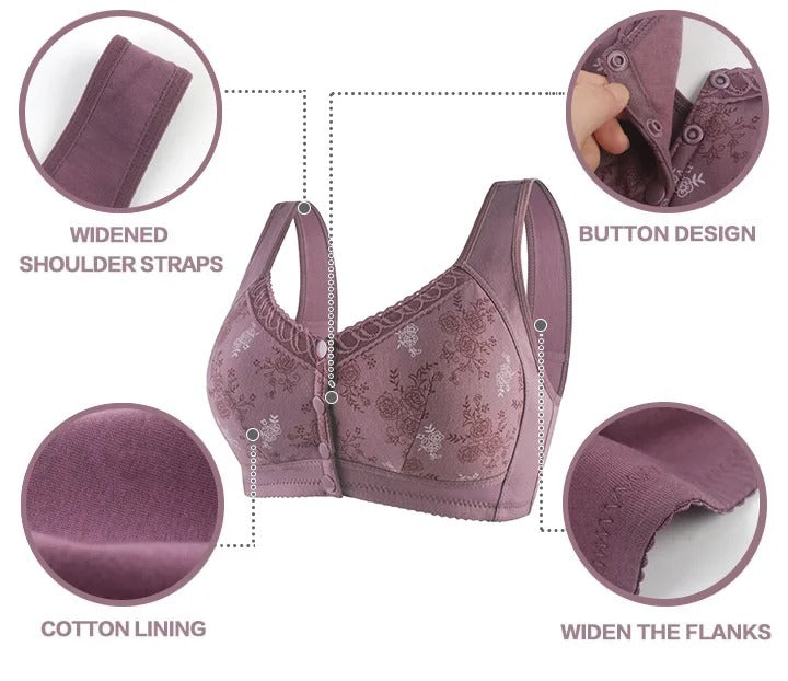 Glamorette π₯ LAST DAY SALE 80% π₯ Cotton Front Closure Bra