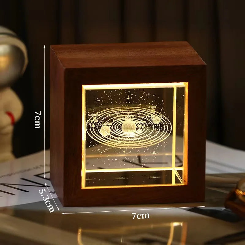 3D Galaxy LED Crystal Light