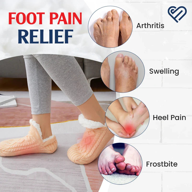 FleeceSox - Fleece-Lined Non-Slip Thermal Slippers Socks
