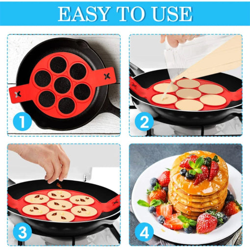 🔥Buy More, Save More 🔥 1PC 7 Holes Nonstick Pancake Maker - SAVVY LUXE