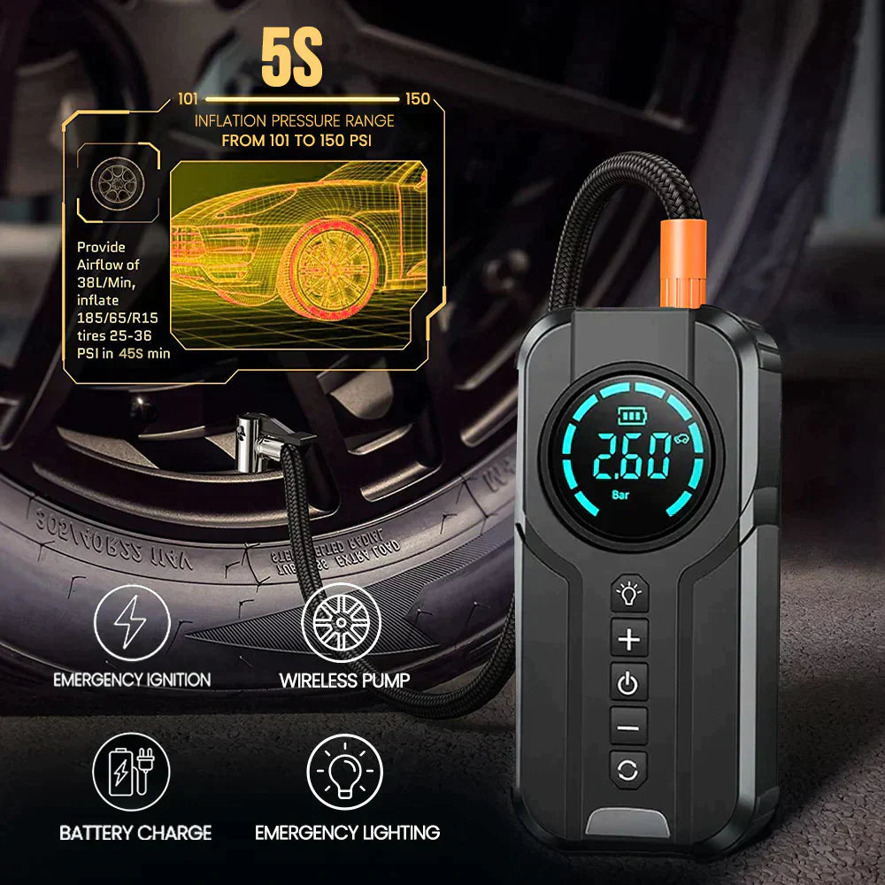DRIVE START ENHANCER 4 IN 1/ HIGH-PRESSURE AIR CHARGER 2 IN 1