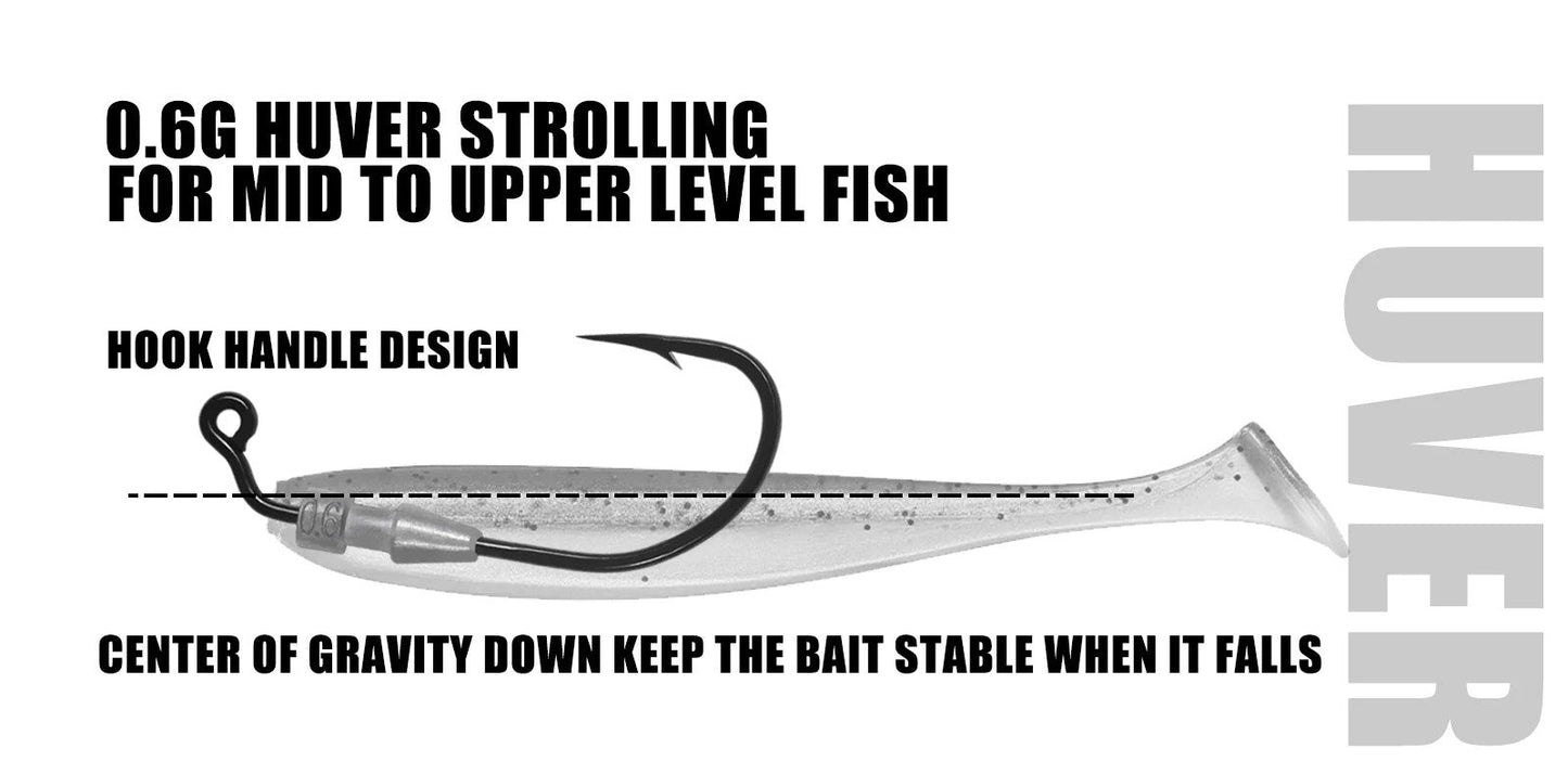 Fishing Weighted Worm Hooks For Soft Plastics Lures