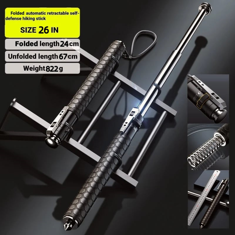 Automatically Raised Retractable Walking Stick