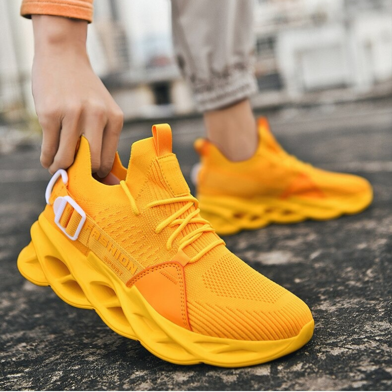 azfleek Lace-up Shoes Unisex Fashion Sneakers Women Men Mesh Air Cushion Shoes