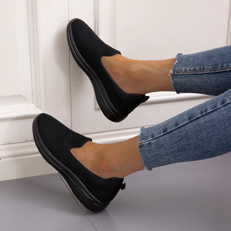 azfleek Slip-on Shoes Women's Light Breathable Mesh Slip-On Sneakers