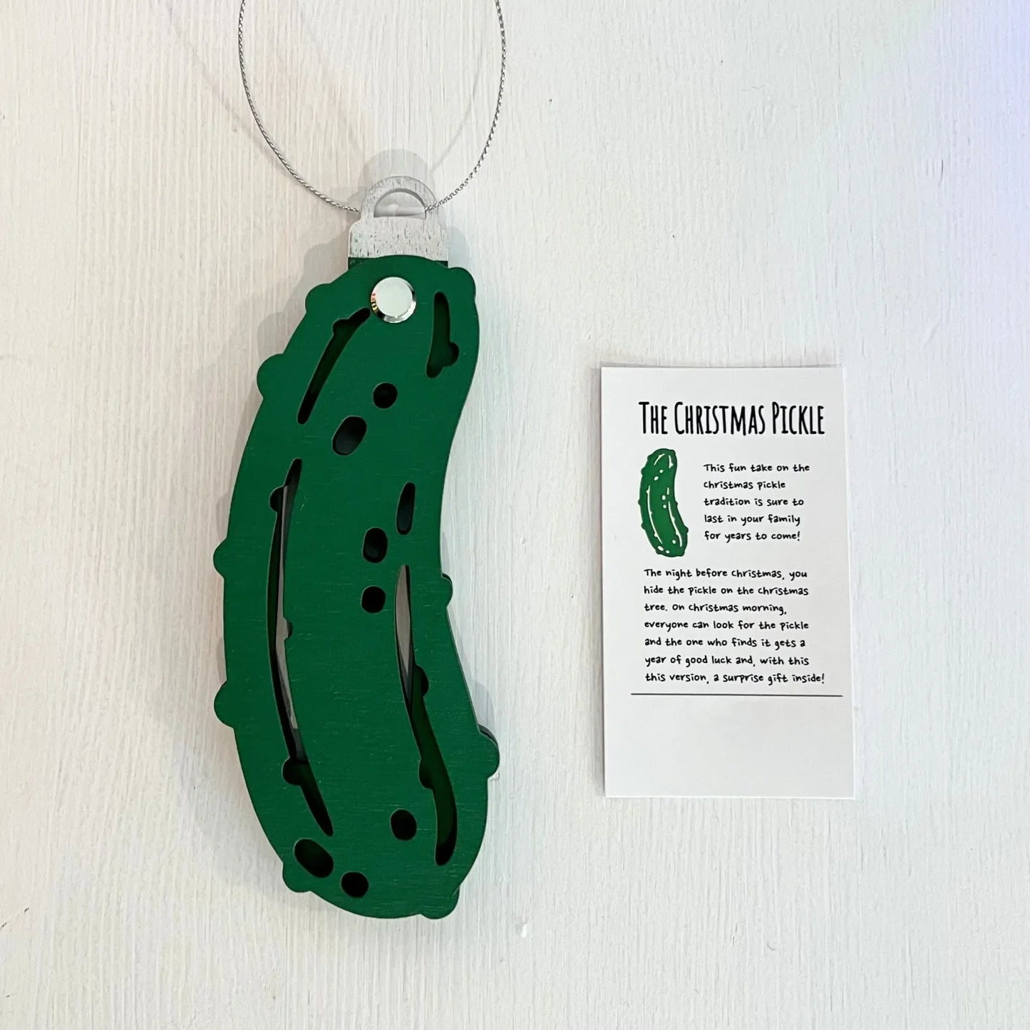 🎅2024 Christmas Gift--🥒Christmas Pickle Money Holders Gift