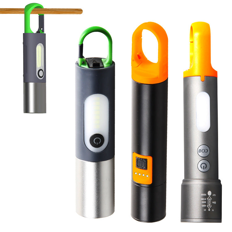 Rechargeable LED Mini Flashlight - Type-C, Adjustable Focus, Aluminum Alloy