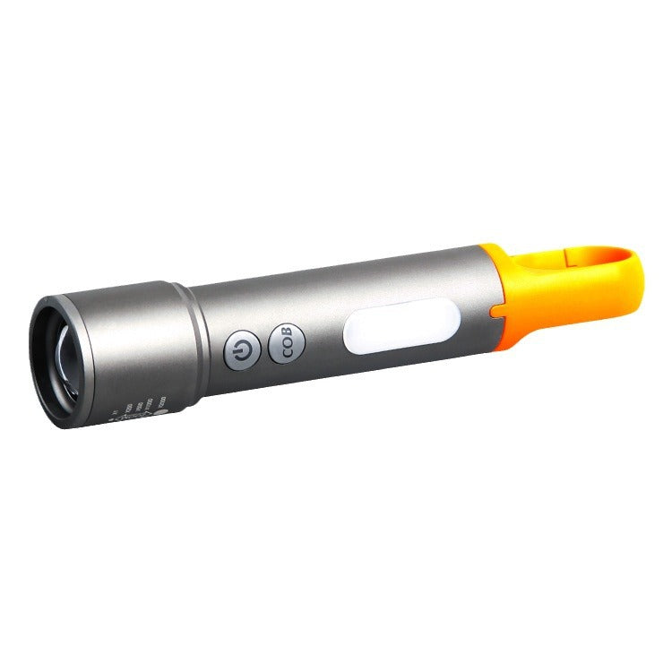 Rechargeable LED Mini Flashlight - Type-C, Adjustable Focus, Aluminum Alloy