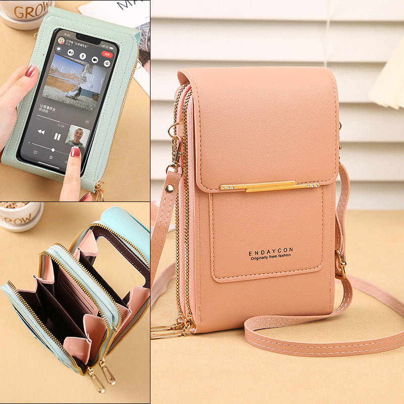 ENDAYCON Touchscreen Crossbody Phone Bag
