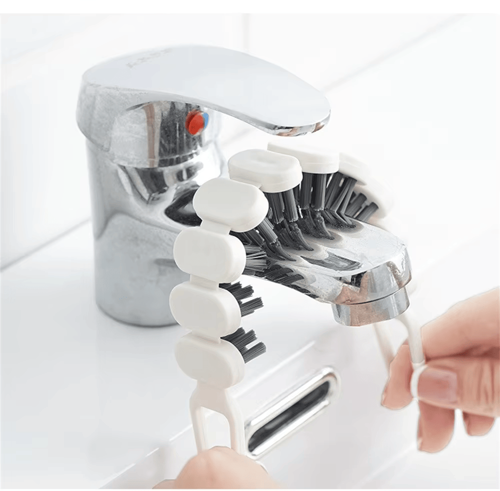 Flexible Gap Brush for Bathroom Faucet