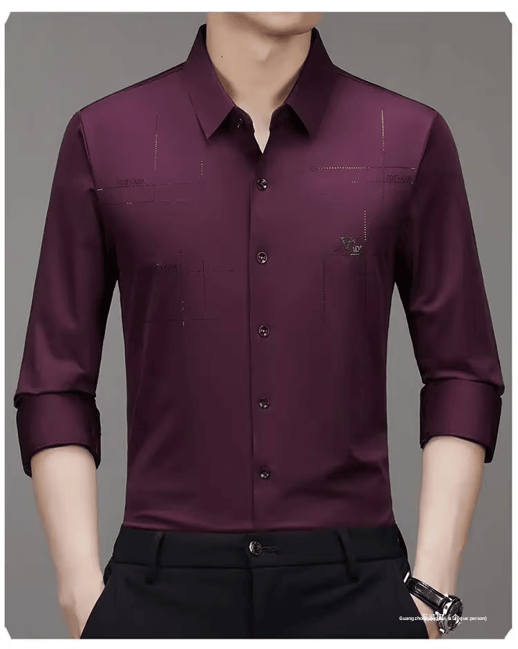 GentClassic - Men's Breathable Ice-Silk Stretch Shirt