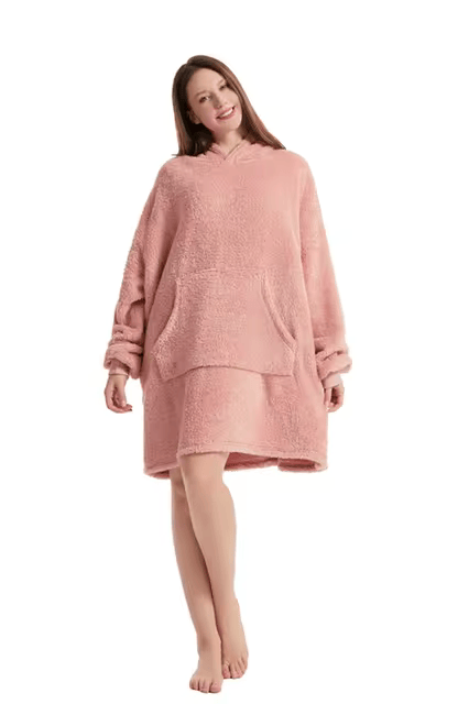 Long Sleeves With Pockets Hoodie Pajamas Women