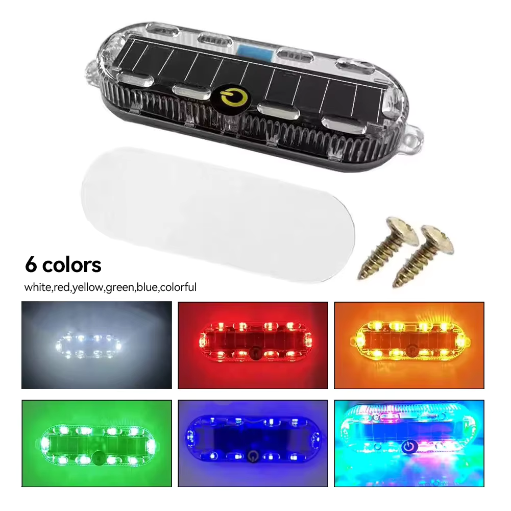 Solar-Powered LED Warning Tail Light