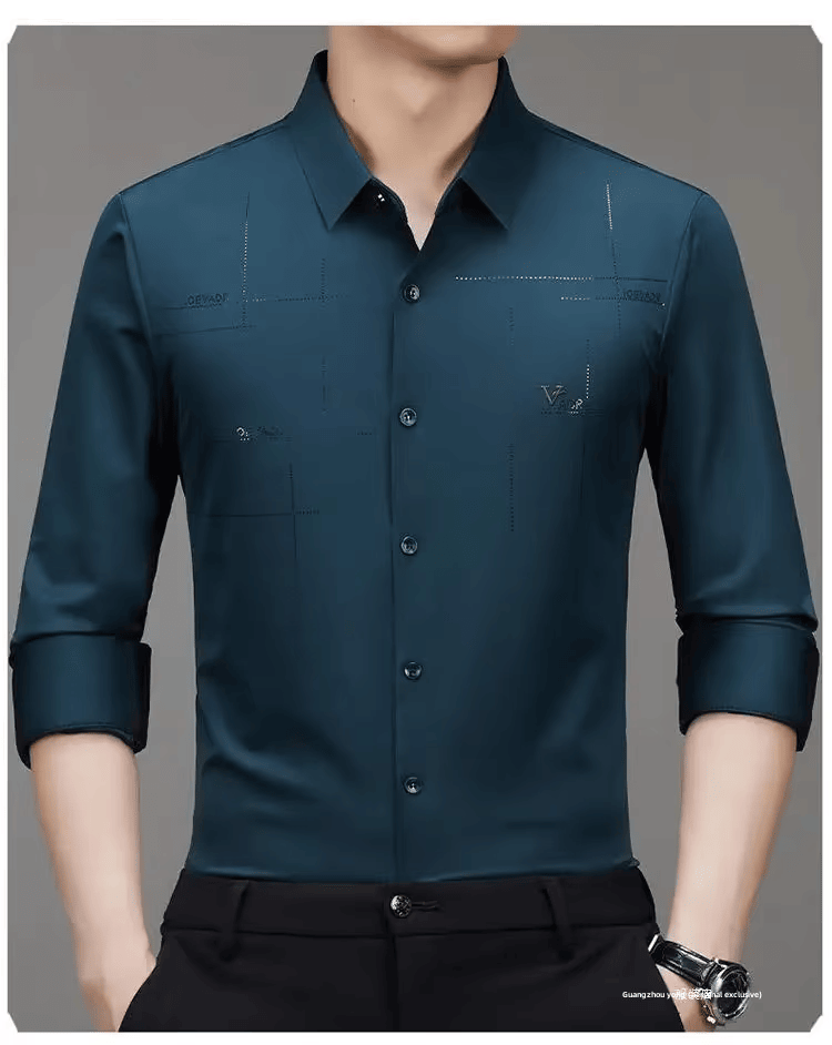 GentClassic - Men's Breathable Ice-Silk Stretch Shirt