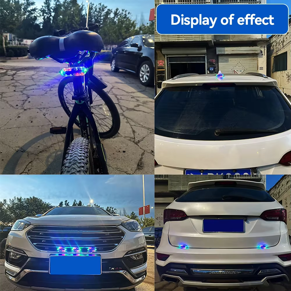 Solar-Powered LED Warning Tail Light