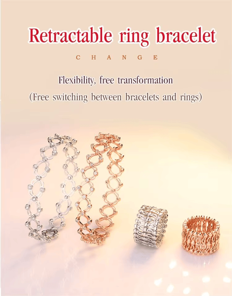 Viral 2-in-1 Adjustable Ring Bracelet – Convertible Magic Jewelry