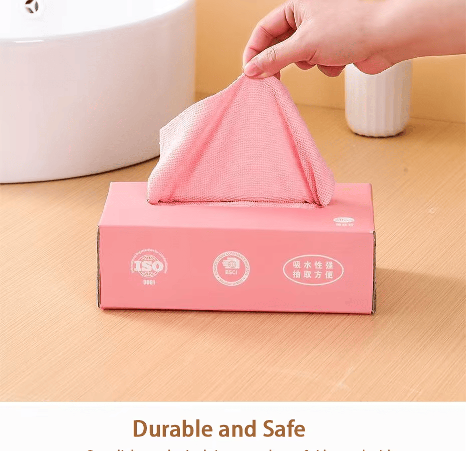 Disposable Lint-Free Kitchen Wipes – Oil-Free, Ultra-Fine Fiber