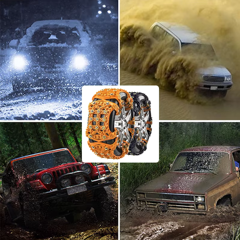 Car Tire Anti-Skid Snow Chains for Off-Road & SUV