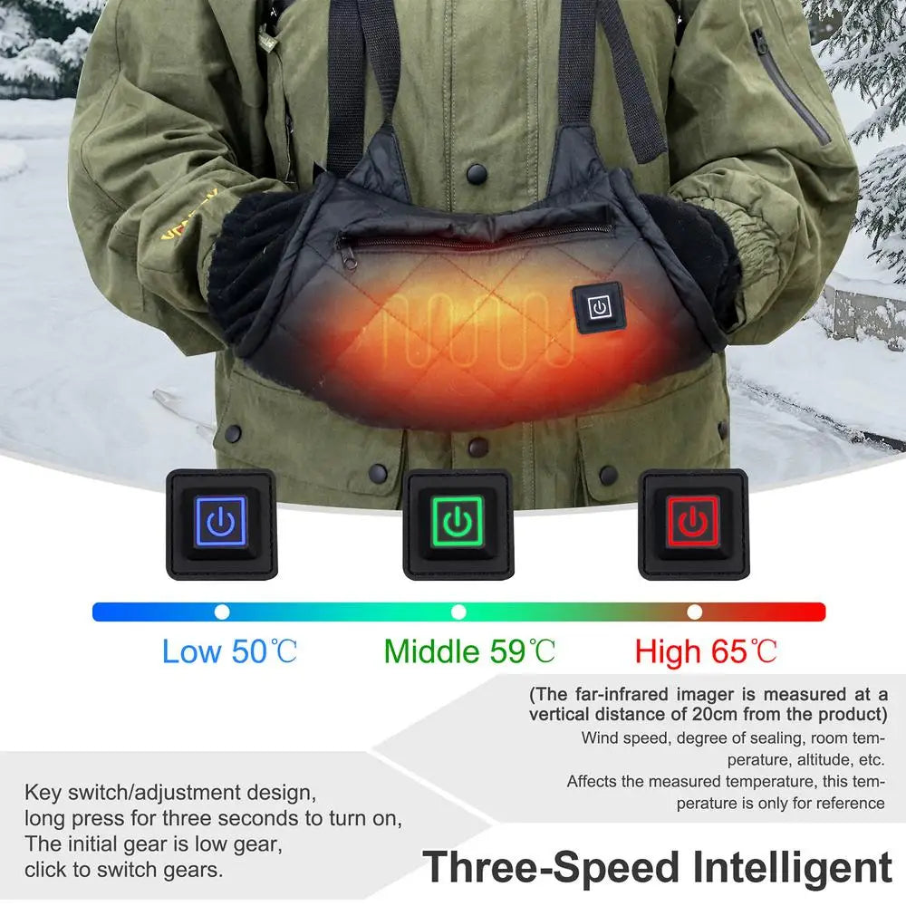 Portable Electric Heated Hand Warmer Waist Bag