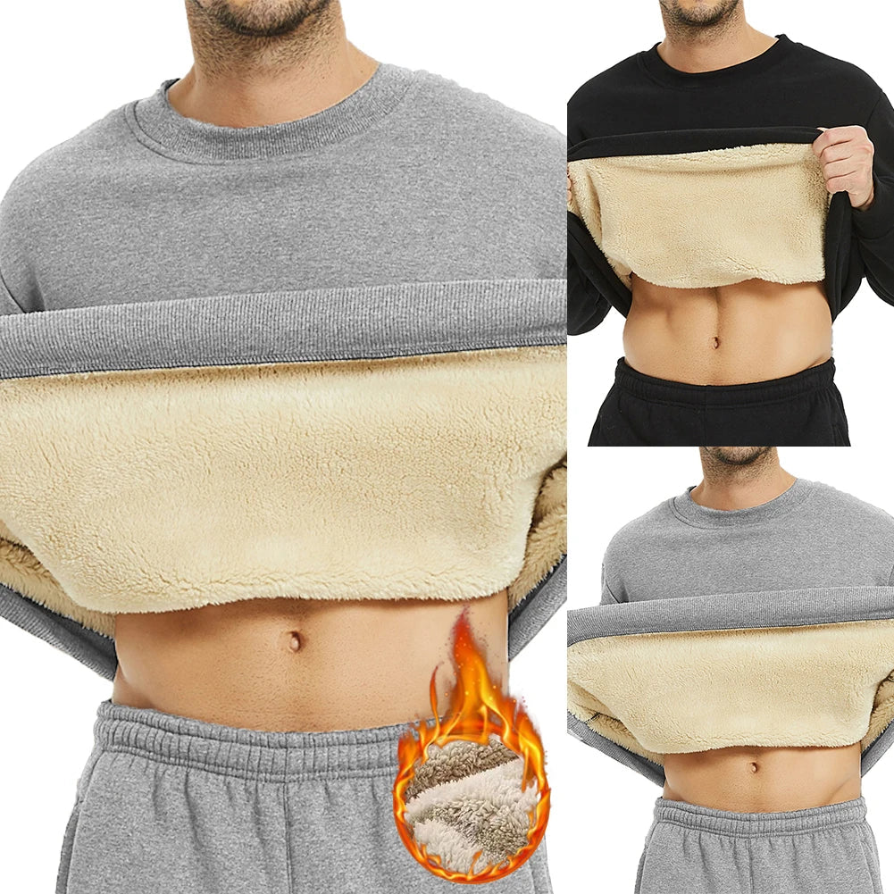 Men's Fleece Lined Thermal T-Shirt.