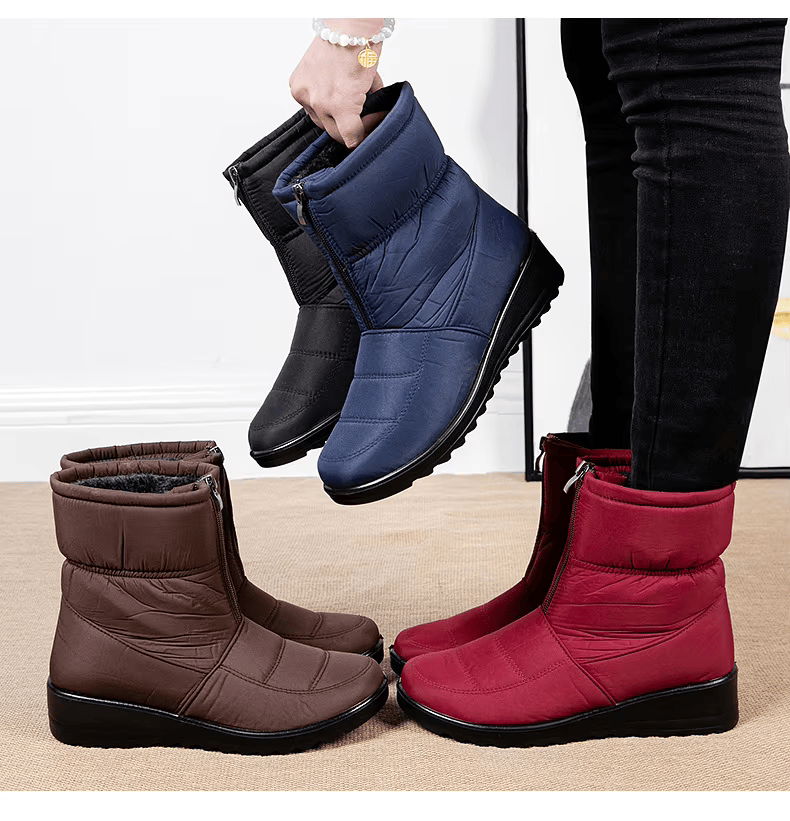 Cozy Waterproof Winter Boots With Side Zipper