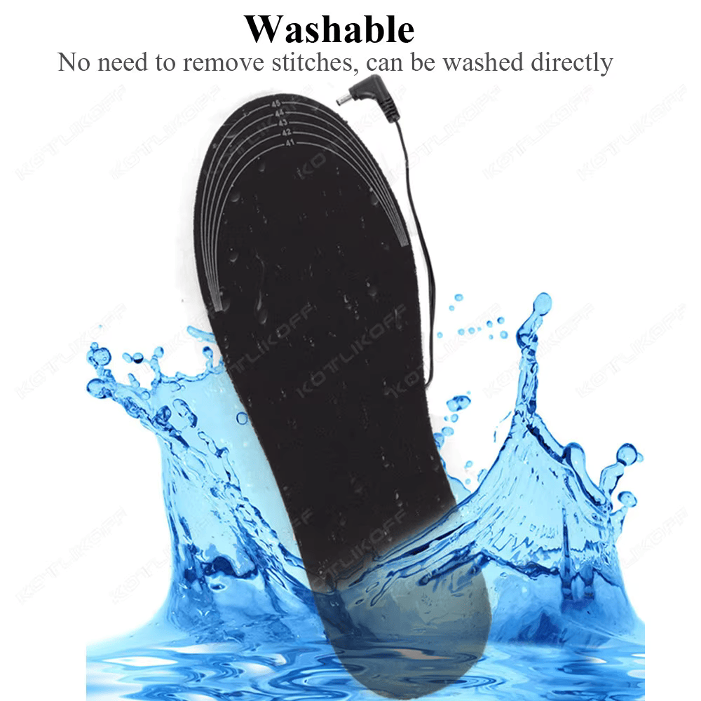 USB Heated Insoles for Feet – Electric Foot Warming Pad for Winter