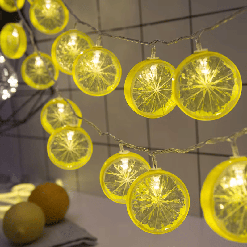 2023 USB Fruit Lemon LED String Lights