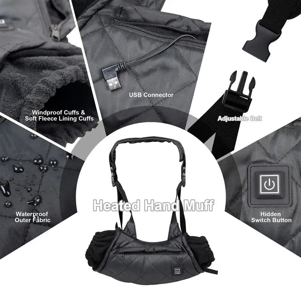 Portable Electric Heated Hand Warmer Waist Bag