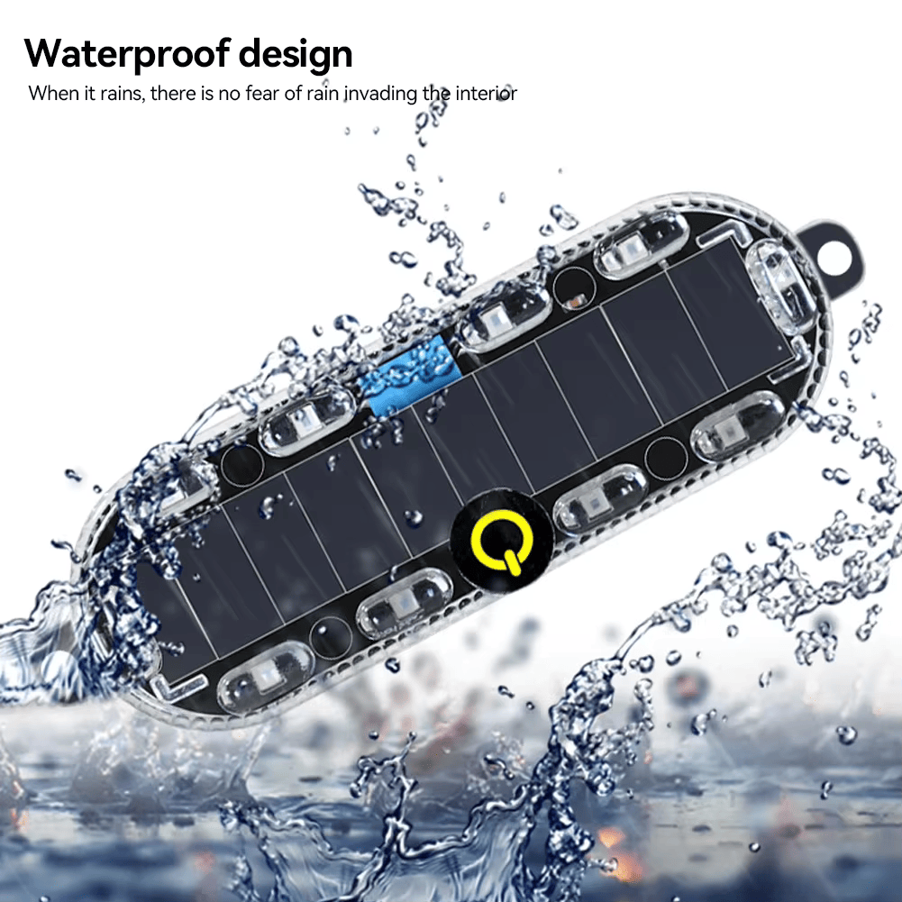 Solar-Powered LED Warning Tail Light