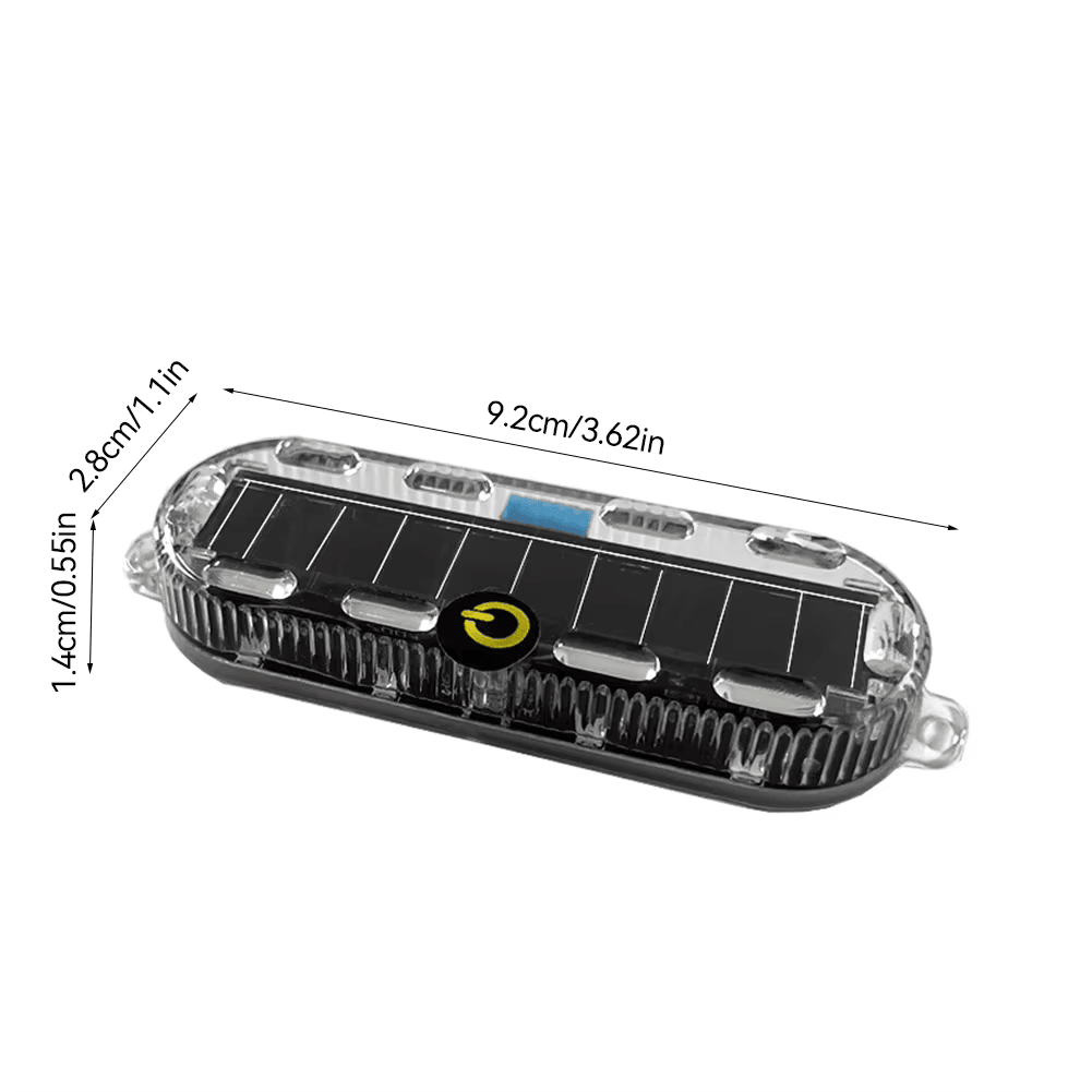 Solar-Powered LED Warning Tail Light