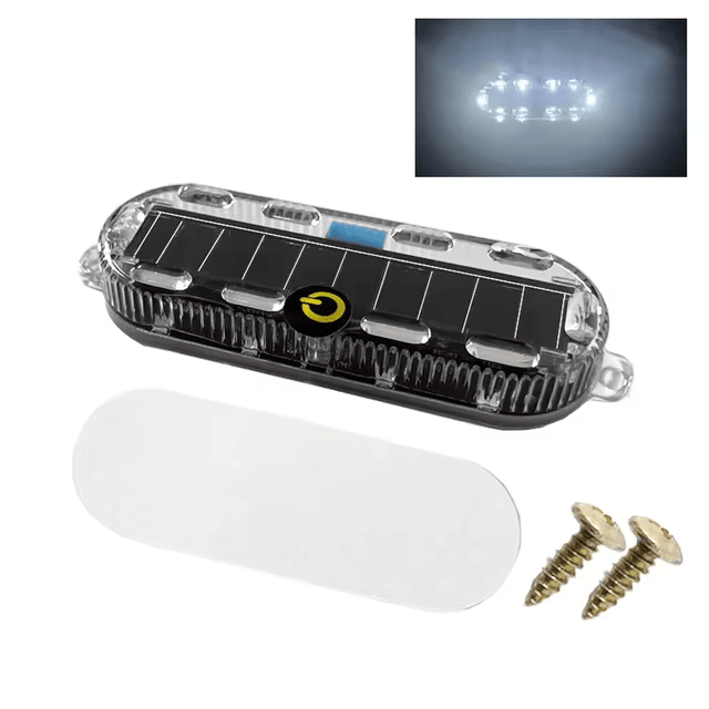 Solar-Powered LED Warning Tail Light