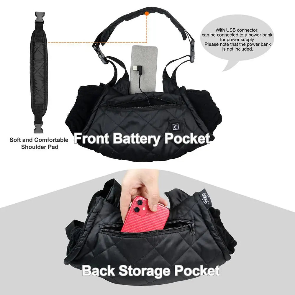 Portable Electric Heated Hand Warmer Waist Bag
