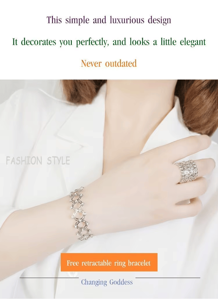 Viral 2-in-1 Adjustable Ring Bracelet – Convertible Magic Jewelry