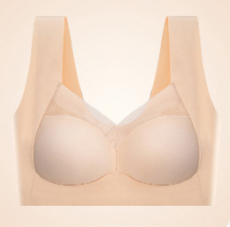 Women's Bra Large Size Sexy Yoga Sports Vest Style No Steel Ring Bra