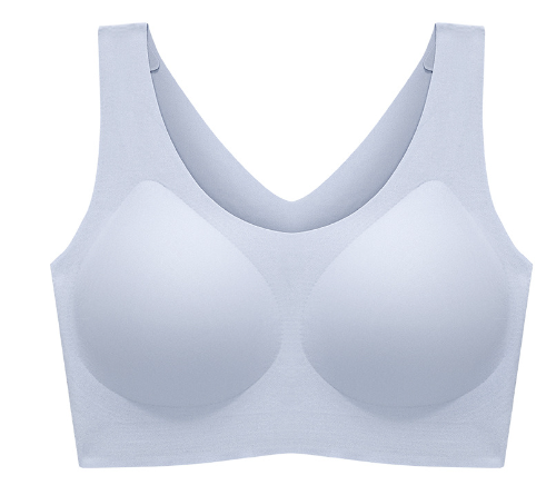 Ladies Underwear Seamless No Size One Piece Big Breasts Small Fixed Cup Large Size Bra