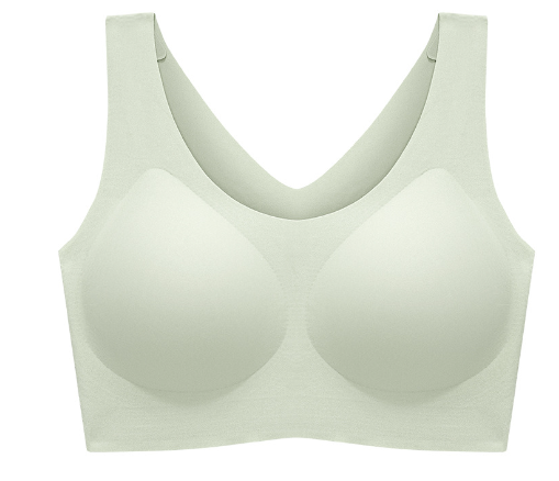 Ladies Underwear Seamless No Size One Piece Big Breasts Small Fixed Cup Large Size Bra