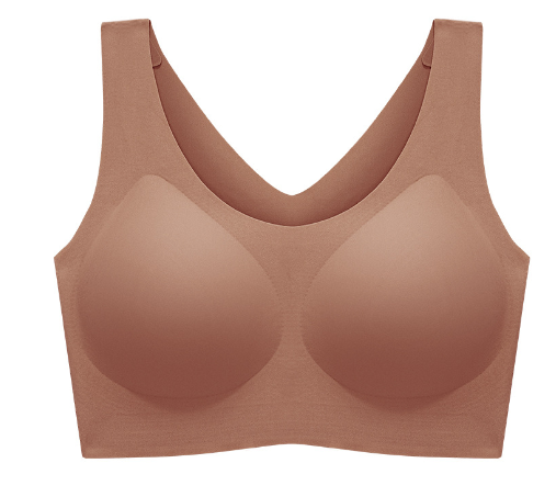 Ladies Underwear Seamless No Size One Piece Big Breasts Small Fixed Cup Large Size Bra