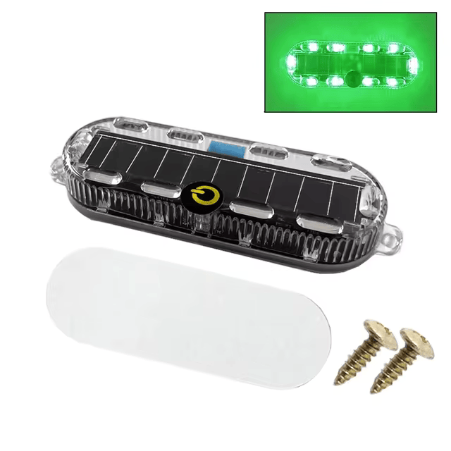 Solar-Powered LED Warning Tail Light