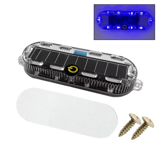 Solar-Powered LED Warning Tail Light