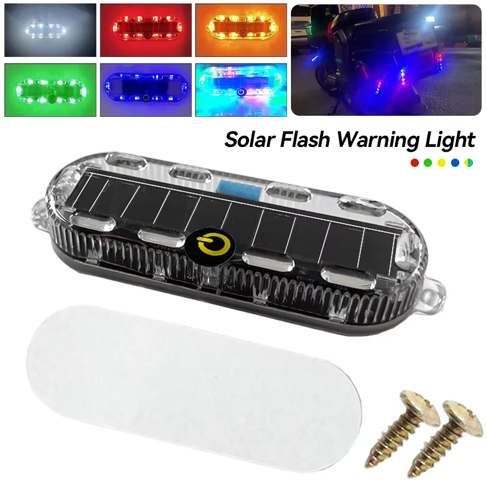 Solar-Powered LED Warning Tail Light
