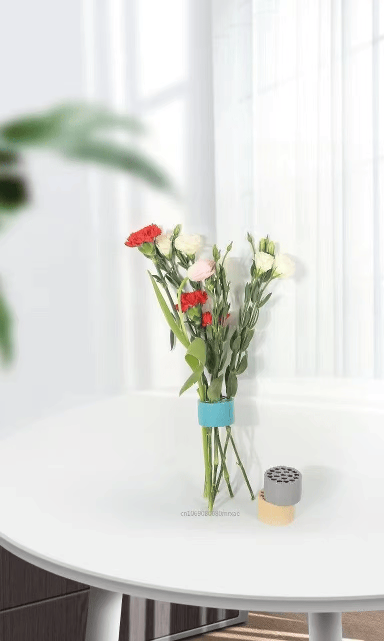 Spiral Ikebana Stem Holder - Clear Flower Tool