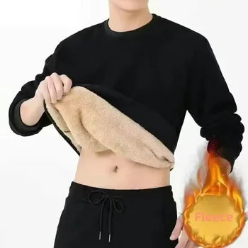 Men's Fleece Lined Thermal T-Shirt.