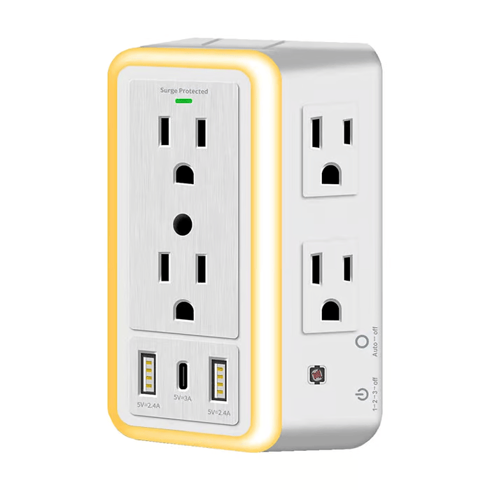 🔥 Multi Plug Outlet Surge Protector USB Smart Charging🔥
