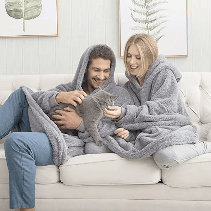 Long Sleeves With Pockets Hoodie Pajamas Women