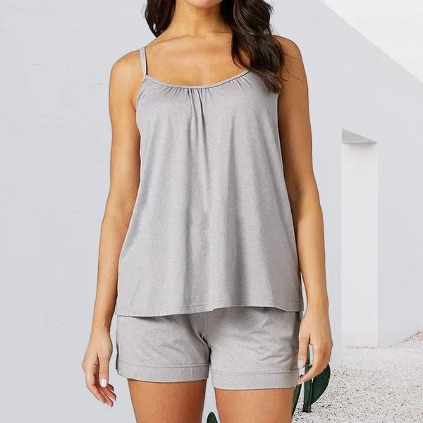 Loose-fitting Tank Top With Built-in Bra - SAVVY LUXE