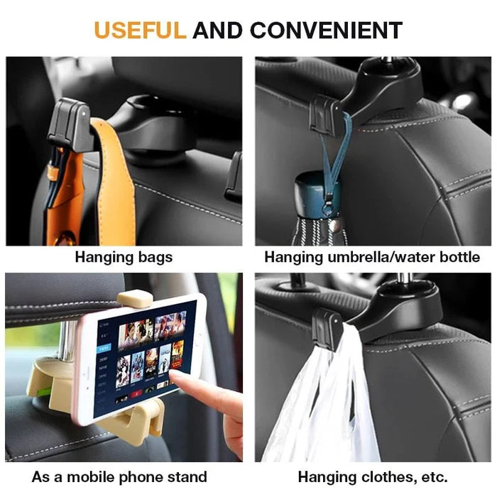🔥SAVING 65% OFF🔥 2 in 1 Car Headrest Hidden Hook