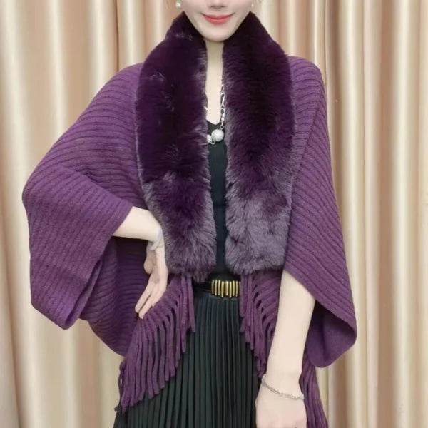 Knitting Thick Women's Loose Shawl
