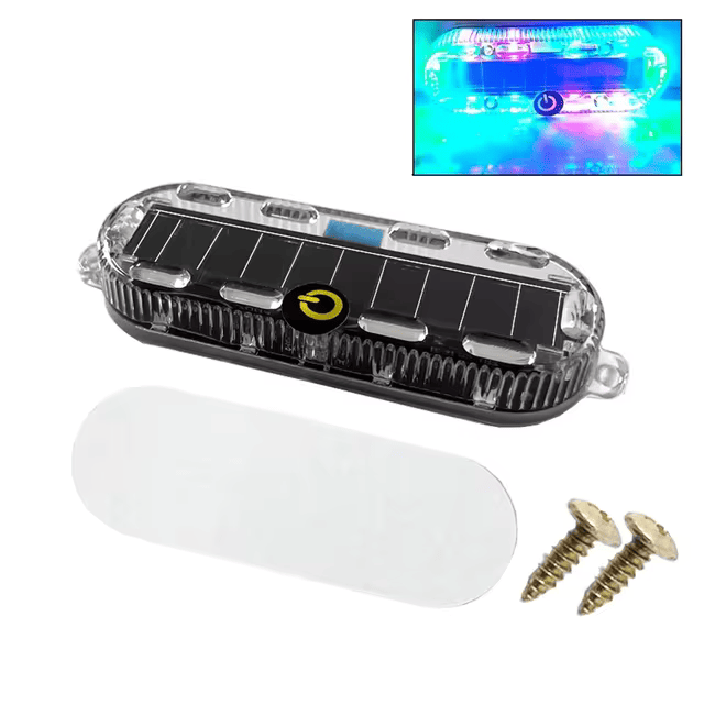 Solar-Powered LED Warning Tail Light