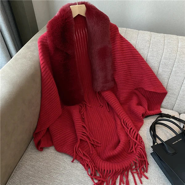 Knitting Thick Women's Loose Shawl